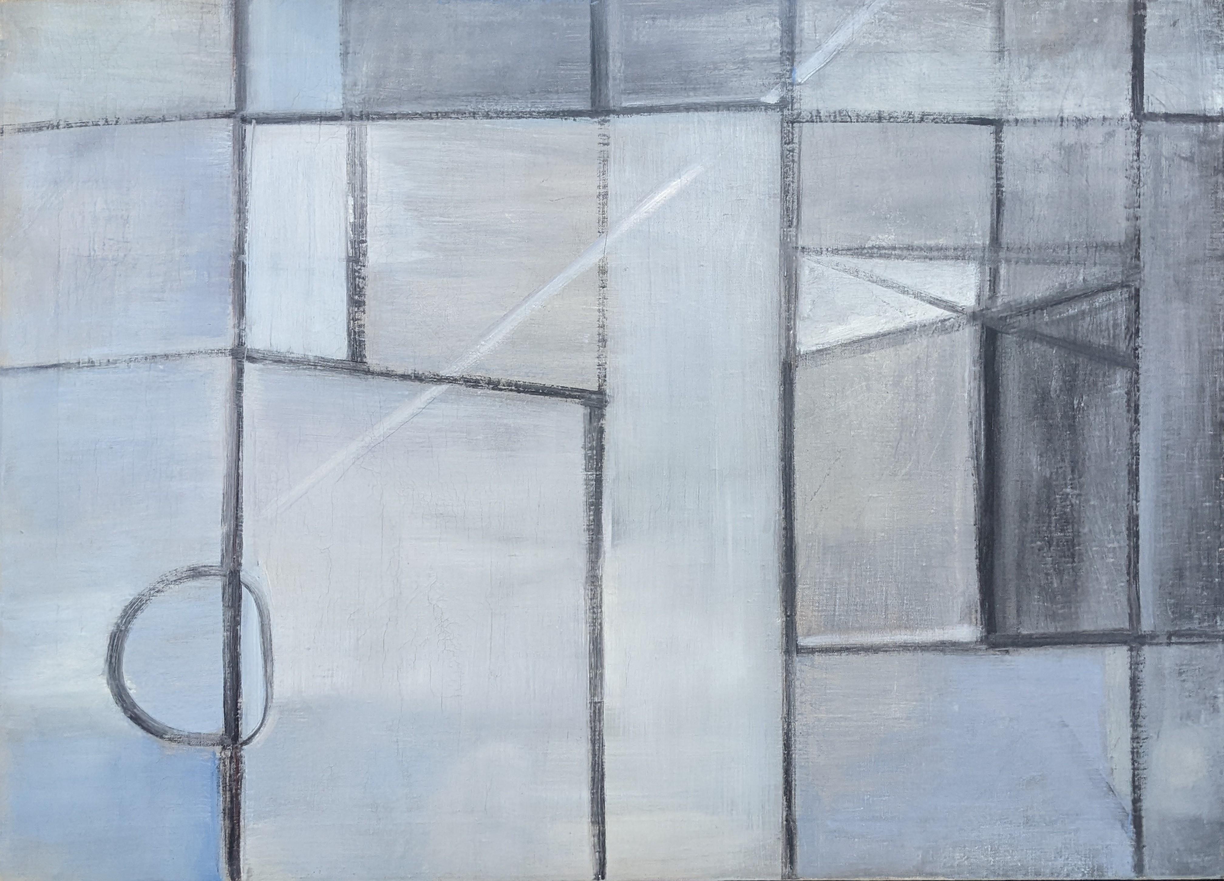 "White Night" Calvert Coggeshall, Abstract Expressionist, Geometric Abstraction