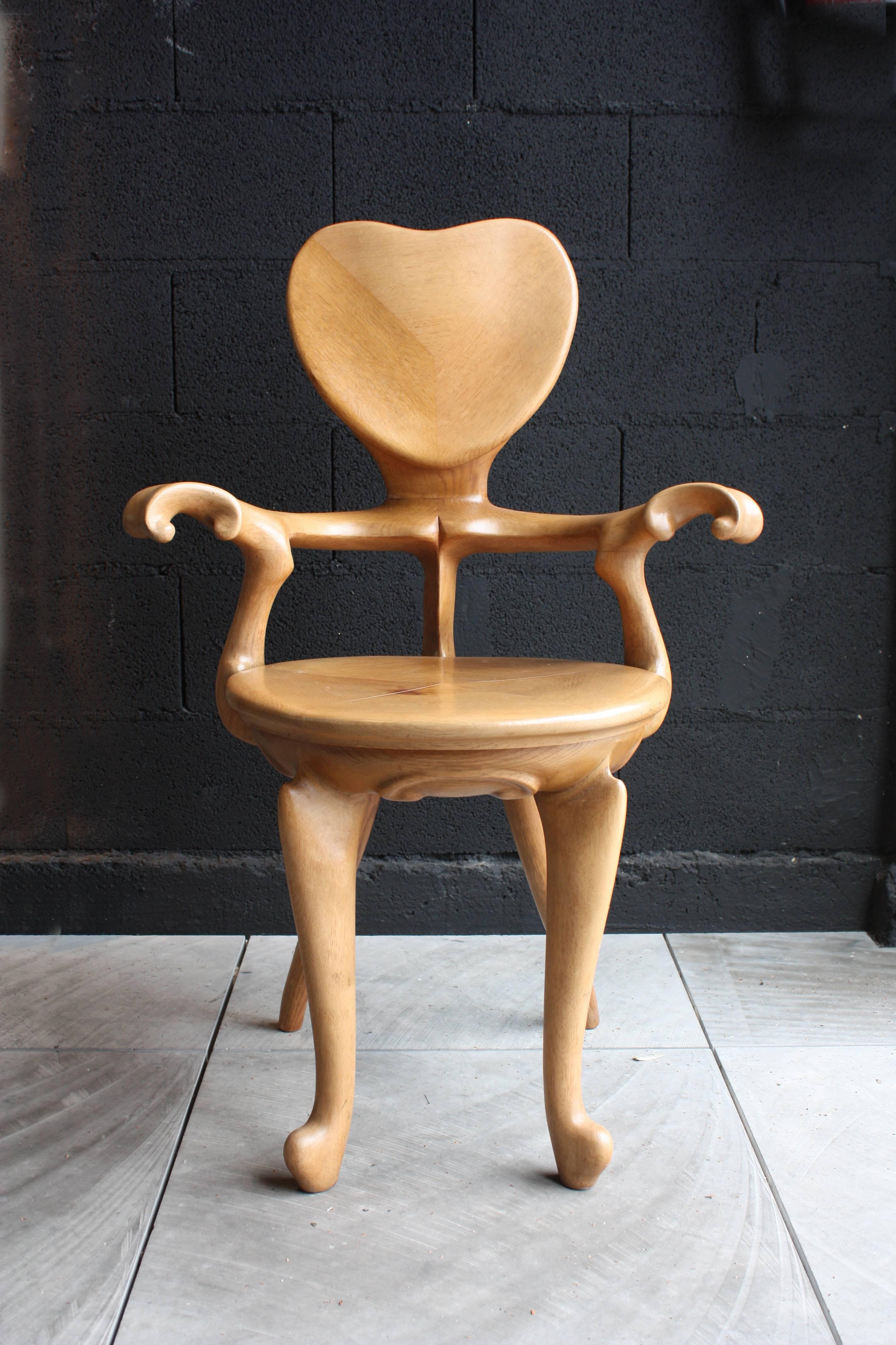 Casa Calvet armchair designed by Antonio Gaudi in 1902, manufactured by BD Barcelona.
Solid varnished light oak.