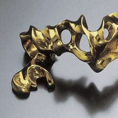 Calvet Door Handle by Antoni Gaudí, Solid Brass, Jugendstil Design