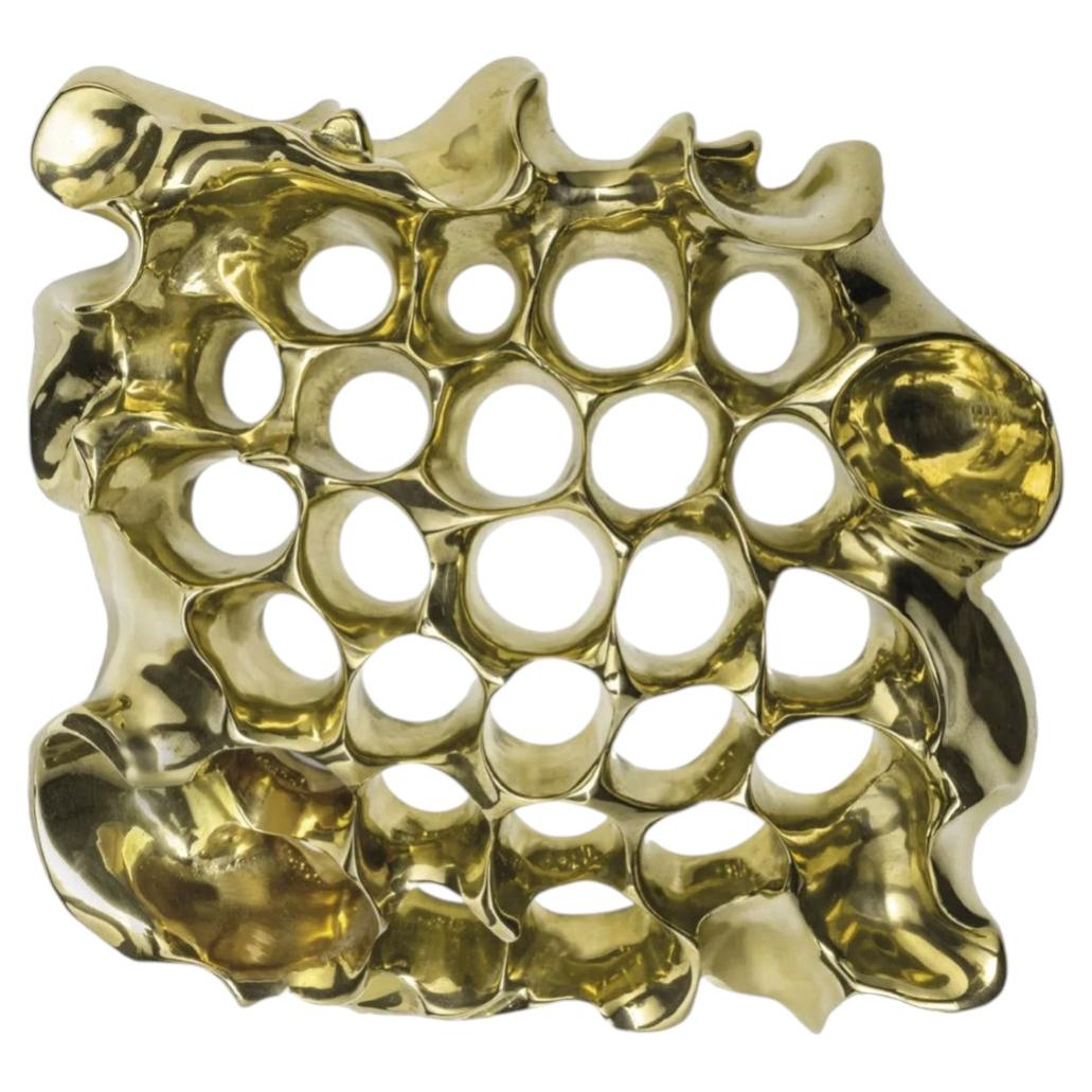 Calvet Peep-Hole Brass Wall Decoration, Polished Finish, Spain, 2010+