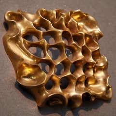 Calvet Peep-Hole Brass Wall Decoration, Jugendstil, Spain, 2010+