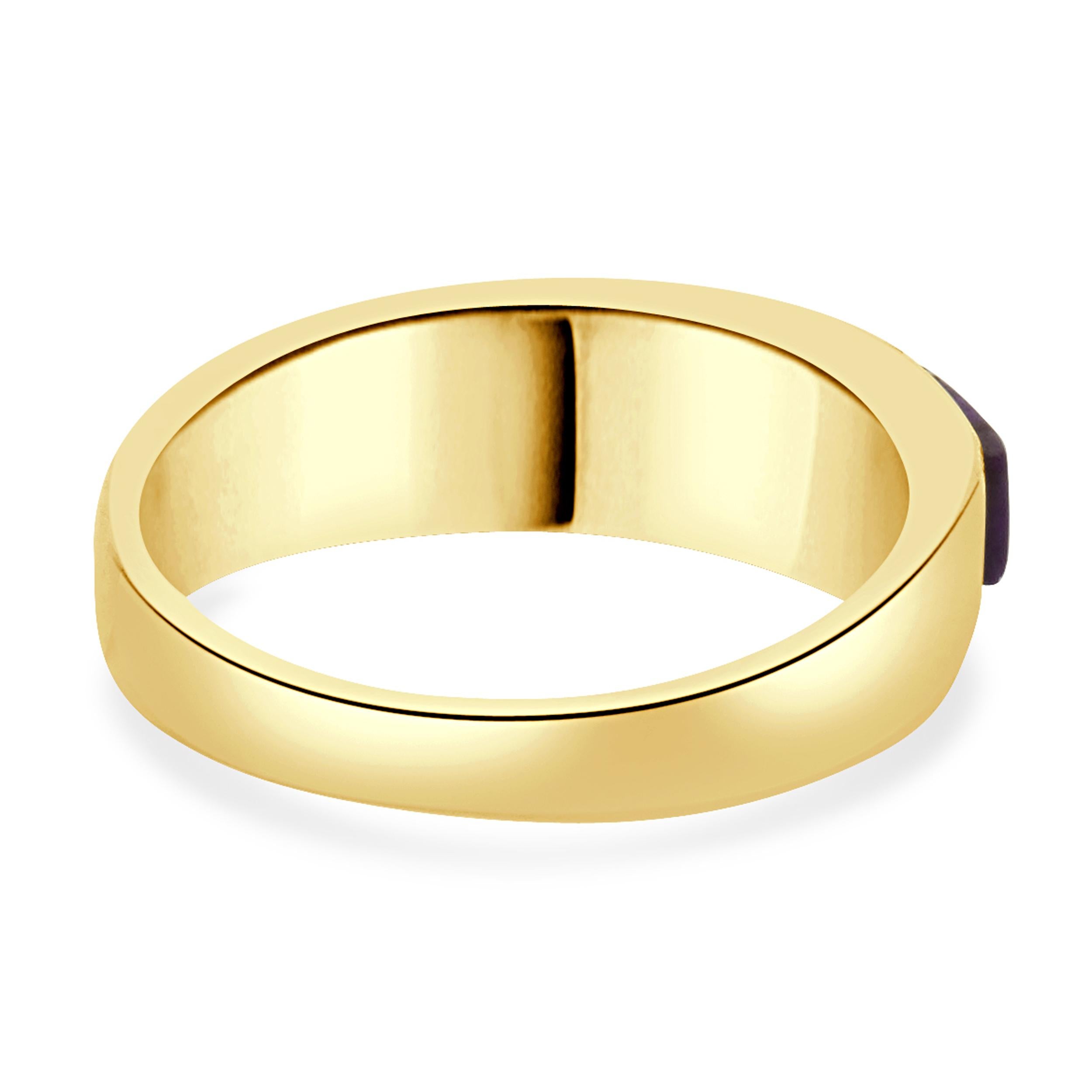 Calvin Begay Navajo Native American Inlay Ring für Damen oder Herren im Angebot