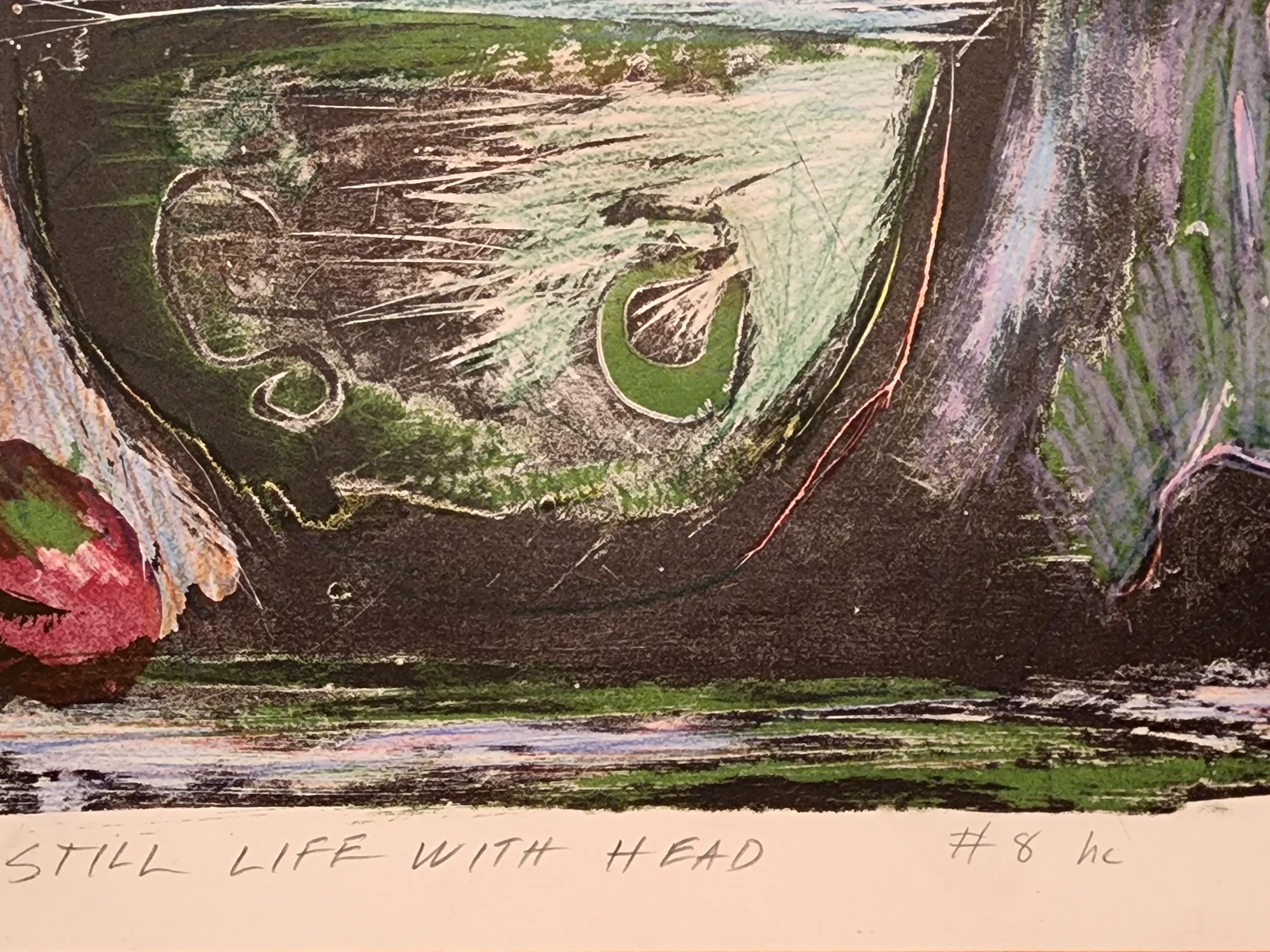 StillLife With Head - American Modern Print by Calvin Burnett