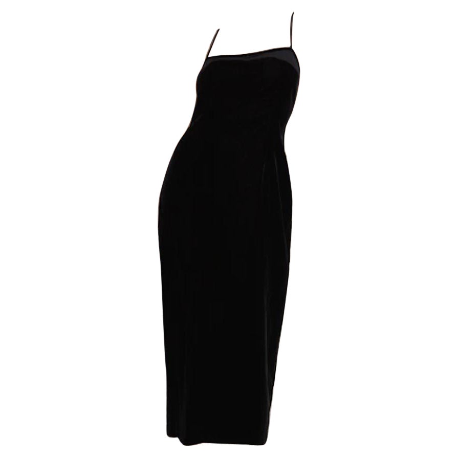 Robe en velours Calvin Klein des années 1990 en vente