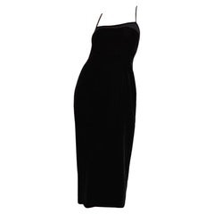 Calvin Klein 1990s Slip Dress in velluto