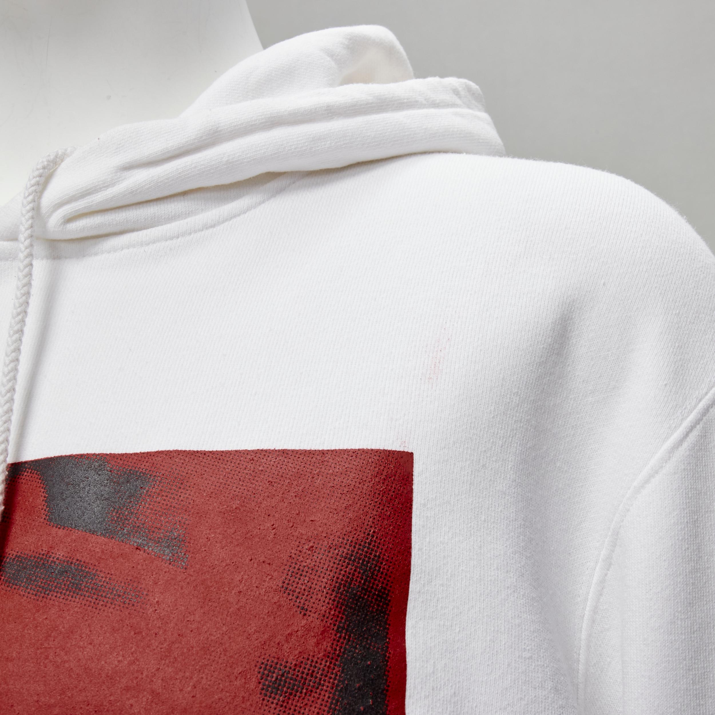 CALVIN KLEIN 205W39NYC 2018 ANDY WARHOL red Cowboy print hoodie M For Sale 5