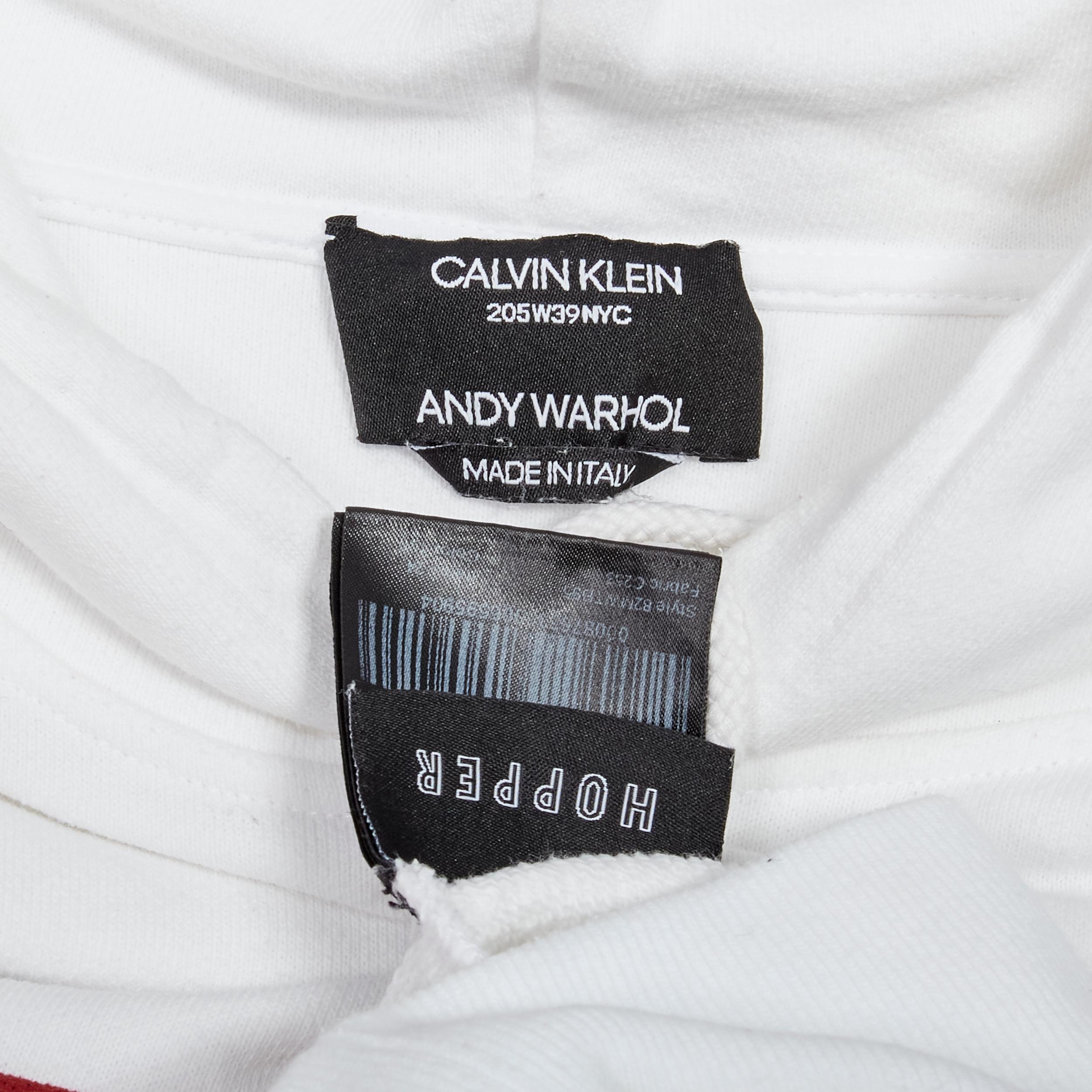 CALVIN KLEIN 205W39NYC 2018 ANDY WARHOL red Cowboy print hoodie M For Sale 6