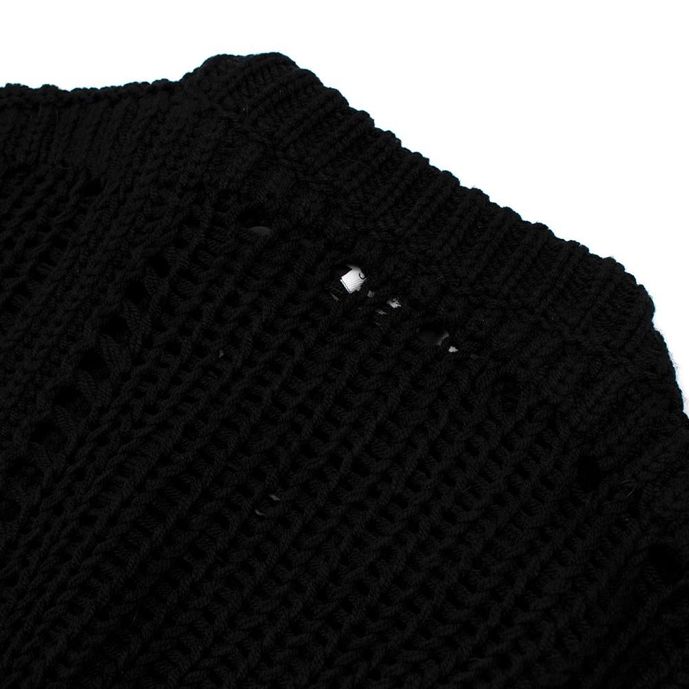 Calvin Klein 205W39NYC Black Fringed Jumper - Size XS 5