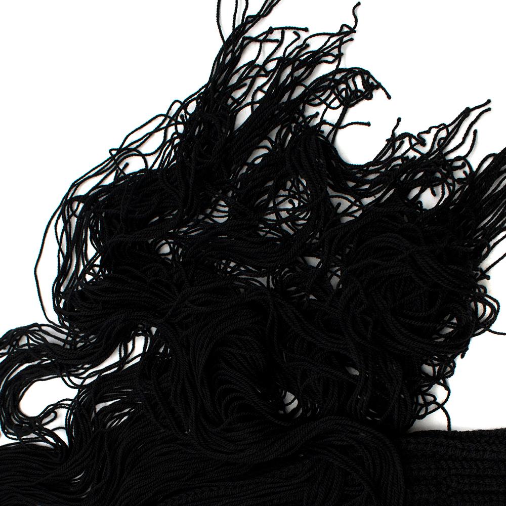 Calvin Klein 205W39NYC Black Fringed Jumper - Size XS 2