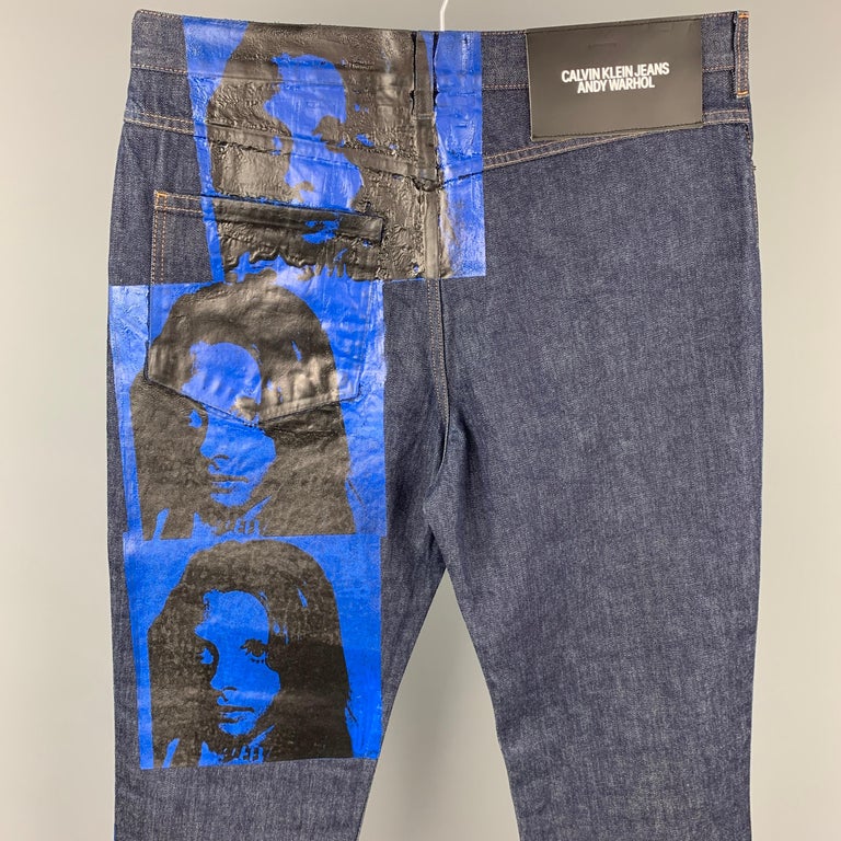 CALVIN KLEIN 205W39NYC by RAF SIMONS x Andy Warhol Size 34 Indigo Pants at  1stDibs | calvin klein 205w39nyc pants