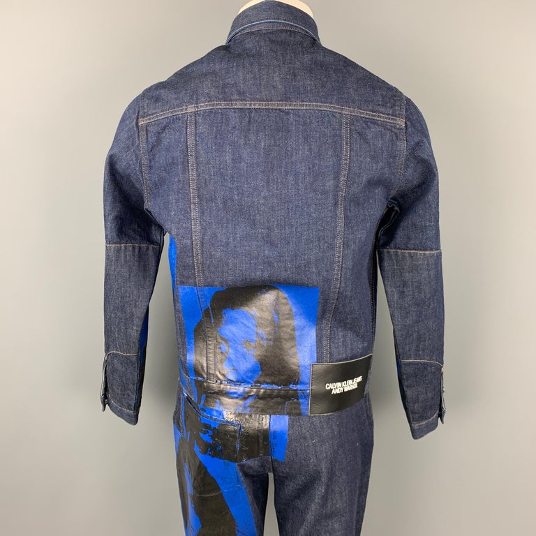 CALVIN KLEIN 205W39NYC by RAF SIMONS x Andy Warhol Size M Indigo Denim Set