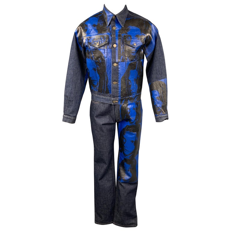 CALVIN KLEIN 205W39NYC by RAF SIMONS x Andy Warhol Size M Indigo Denim Set