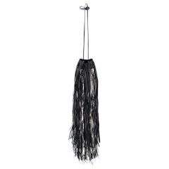 Calvin Klein 205W39NYC Fringed two-tone leather bucket bag