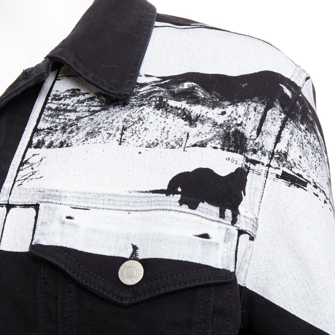 CALVIN KLEIN 205W39NYC Raf Simons Andy Warhol pop art print trucker jacket L en venta 3