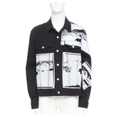 CALVIN KLEIN 205W39NYC Raf Simons Andy Warhol pop art print trucker jacket L