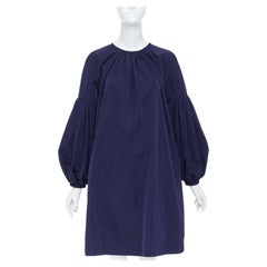 CALVIN KLEIN 205W39NYC Raf Simons polyester bishop sleeve muumuu dress IT38 XS