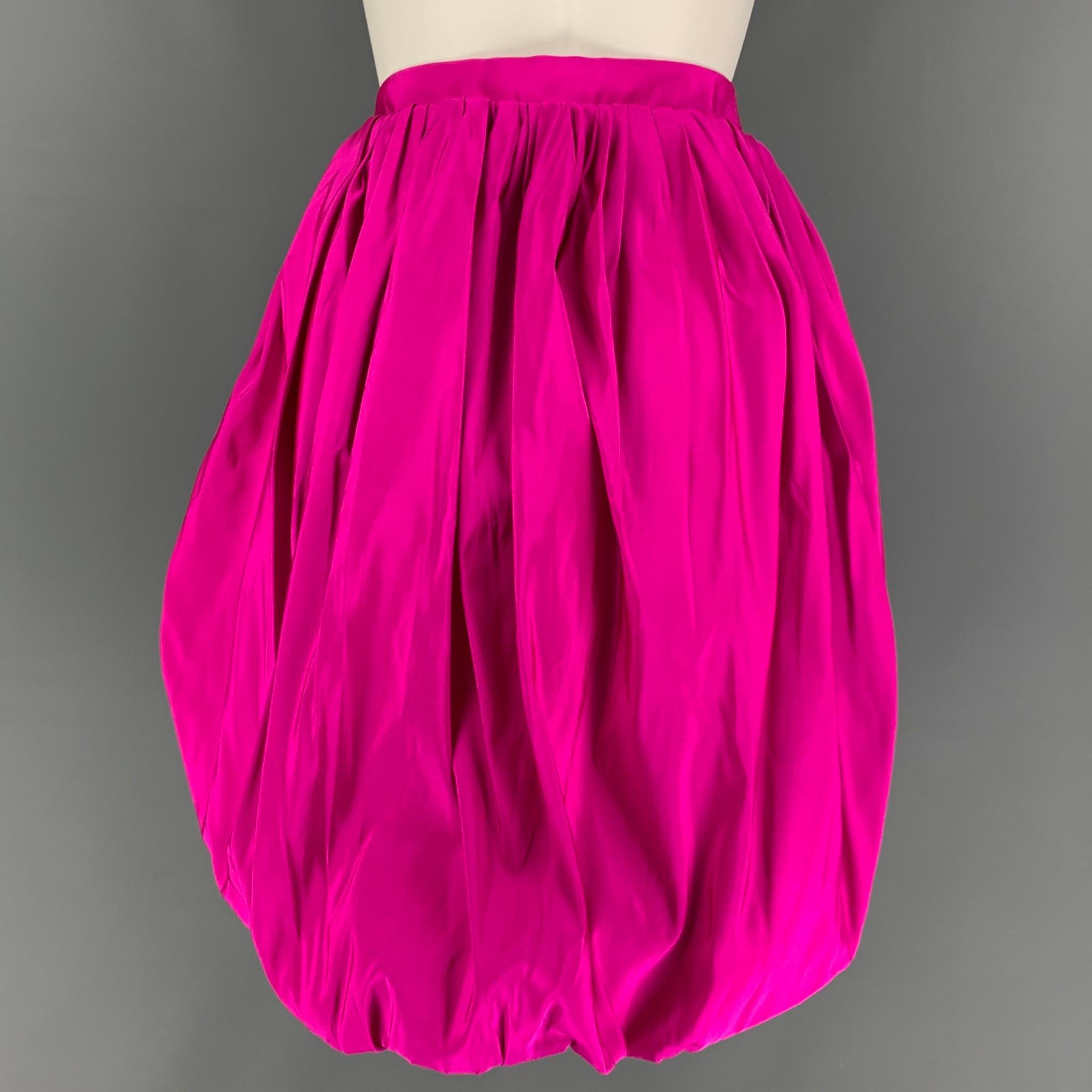 pink silk skirts