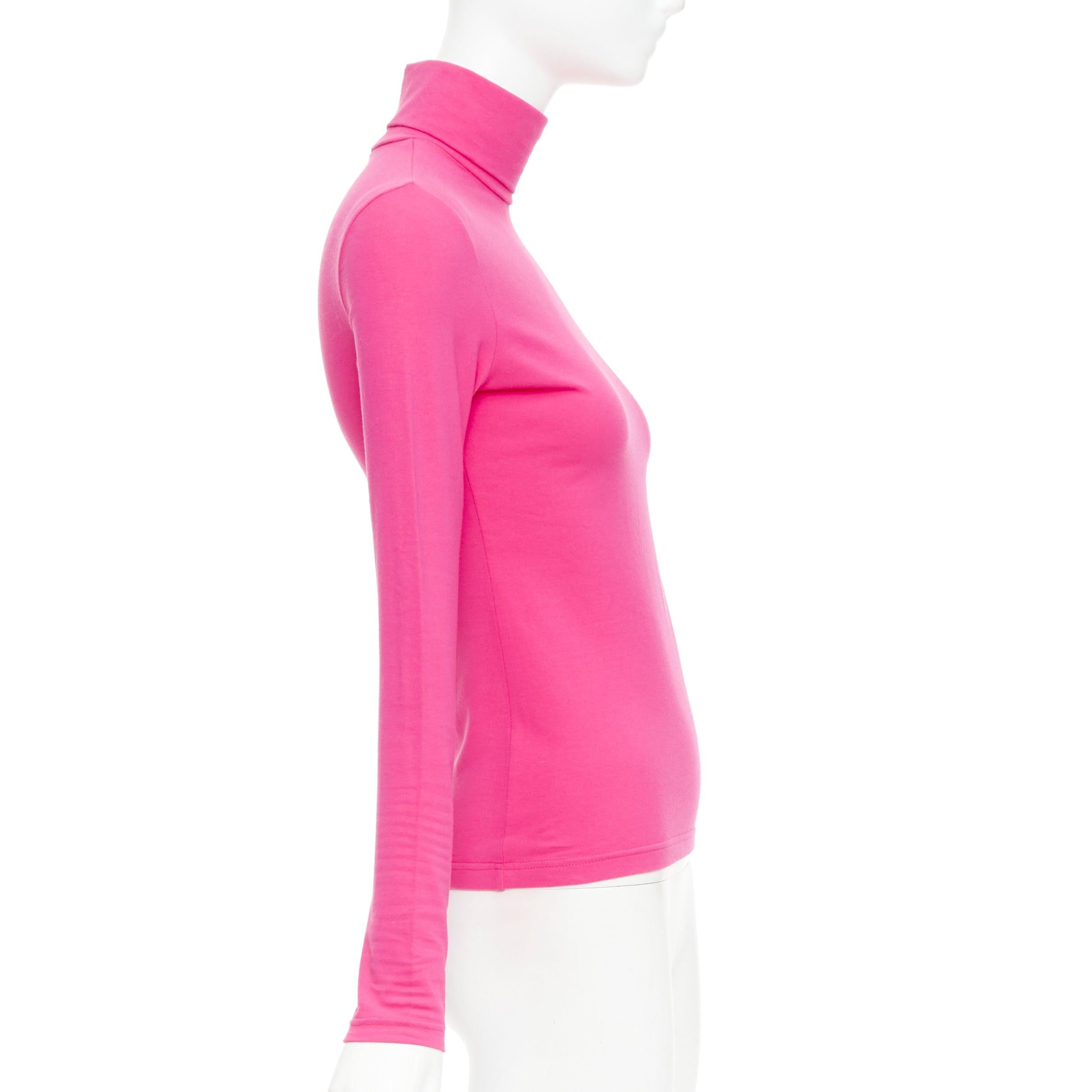 Calvin Klein 205W39NYC Dolcevita a manica lunga ricamato con logo in rosa superfine I.L.A. In condizioni Nuovo in vendita a Hong Kong, NT