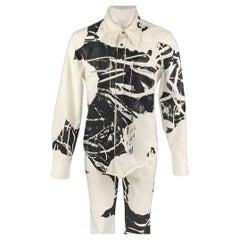 CALVIN KLEIN 205W39NYC x Andy Warhol Größe M Weißes Set aus Baumwolle mit schwarzem Druck
