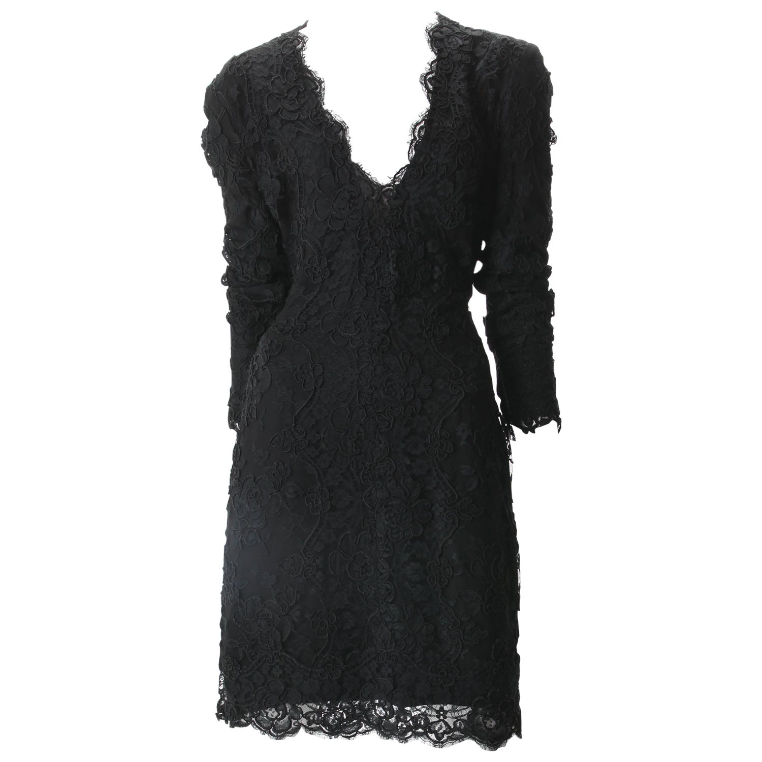1990s Vintage Calvin Klein Collection Black Long Sleeve Dress For Sale at  1stDibs | calvin klein black dress with sleeves, calvin klein long black  dress, long sleeve vintage dress