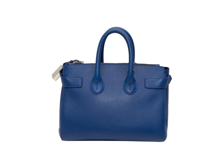 Calvin Klein Blue 205W39NYC Leather Handbag For Sale at 1stDibs