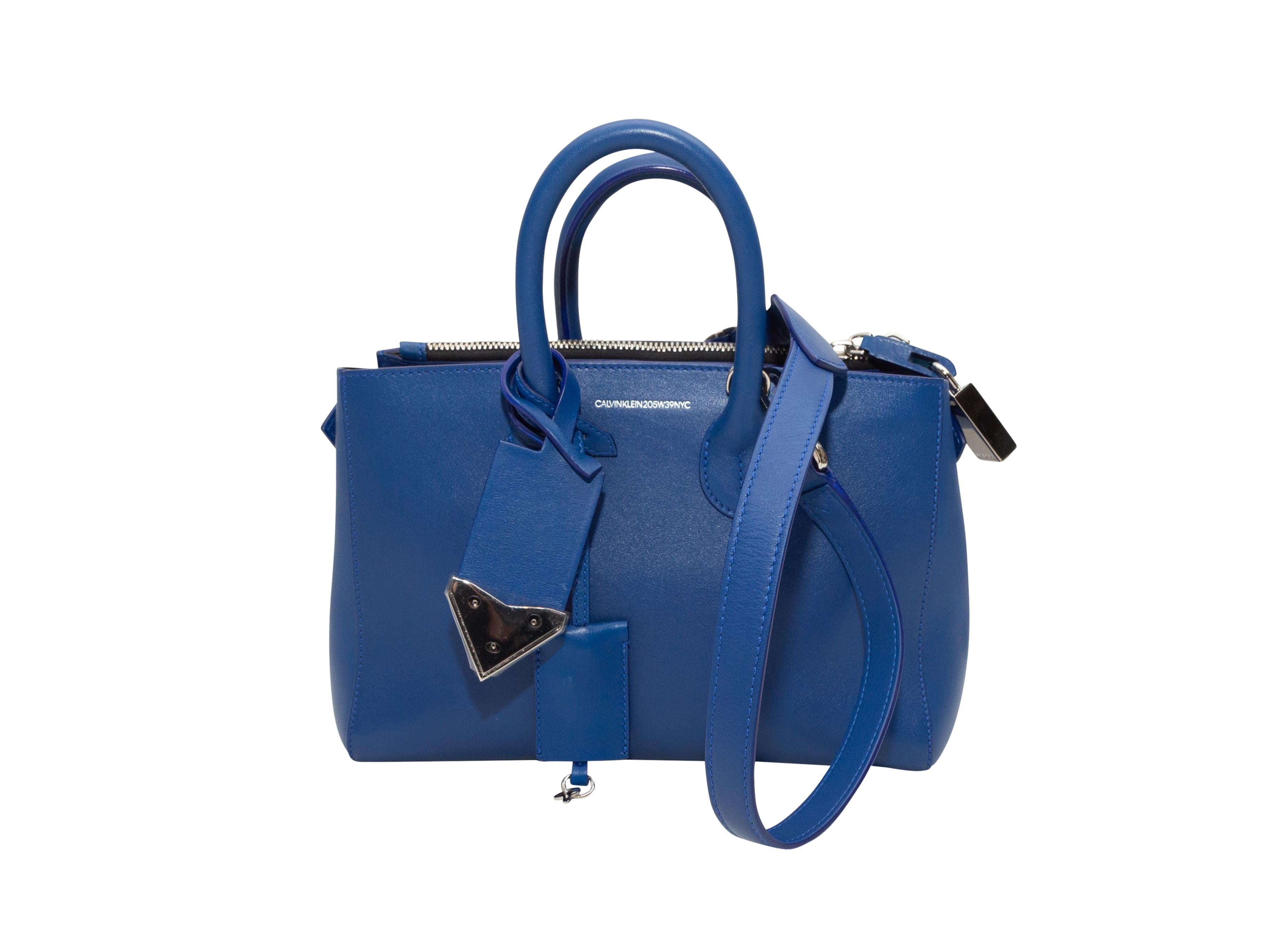 Calvin Klein Blue 205W39NYC Leather Handbag 2