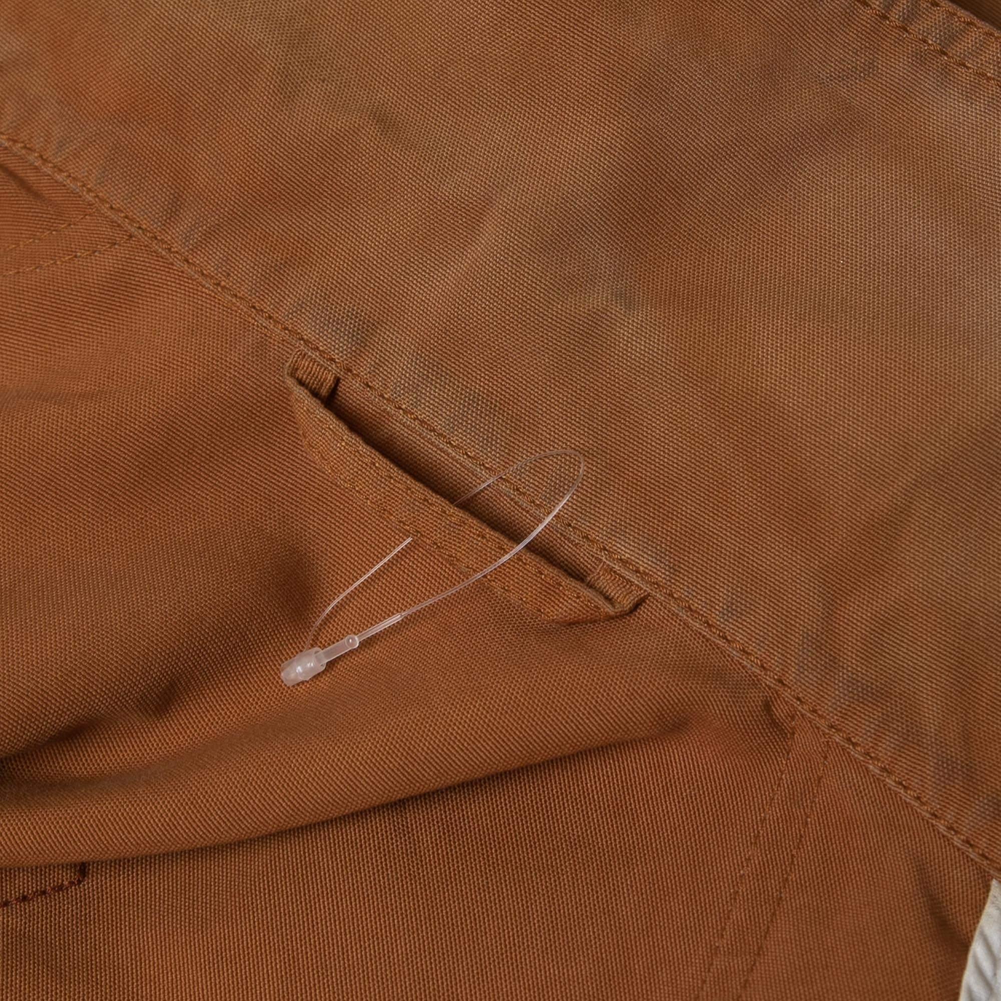 Men's Calvin Klein Brown Distressed Cotton Fireman Reflective Jacket 