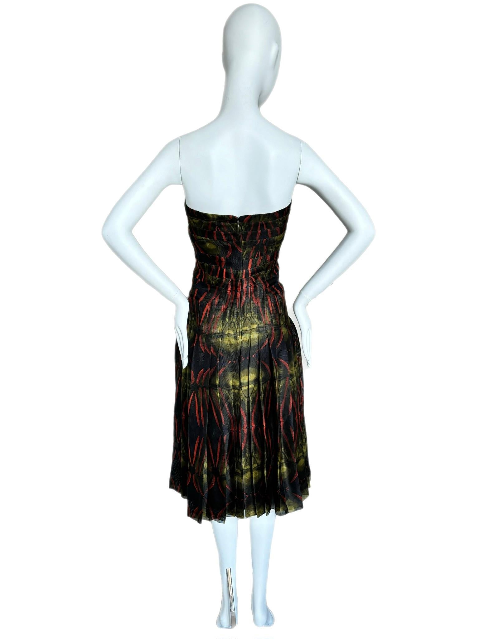 Calvin Klein Collection 2003 Vintage Runway Strapless Dress 1