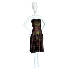 Calvin Klein Collection 2003 Vintage Runway Strapless Dress