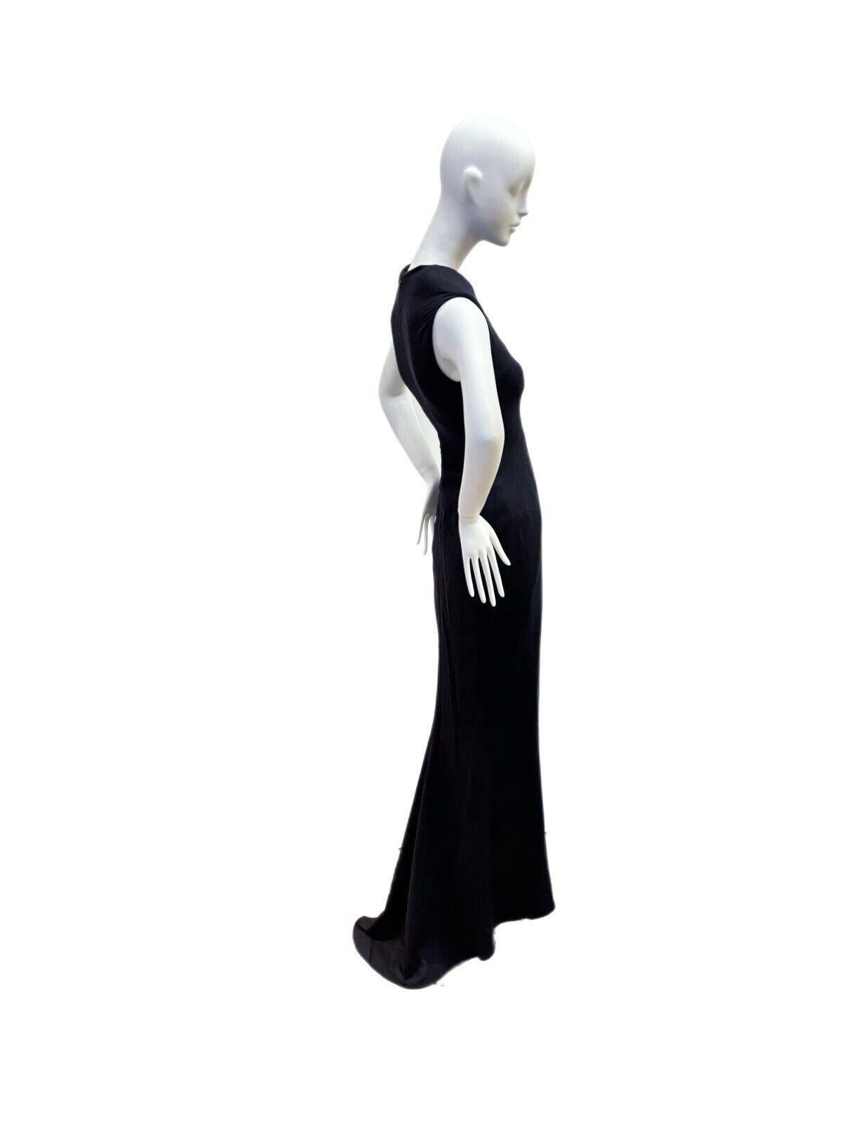 CALVIN KLEIN COLLECTION 2007 vintage runway evening gown maxi dress For Sale 1