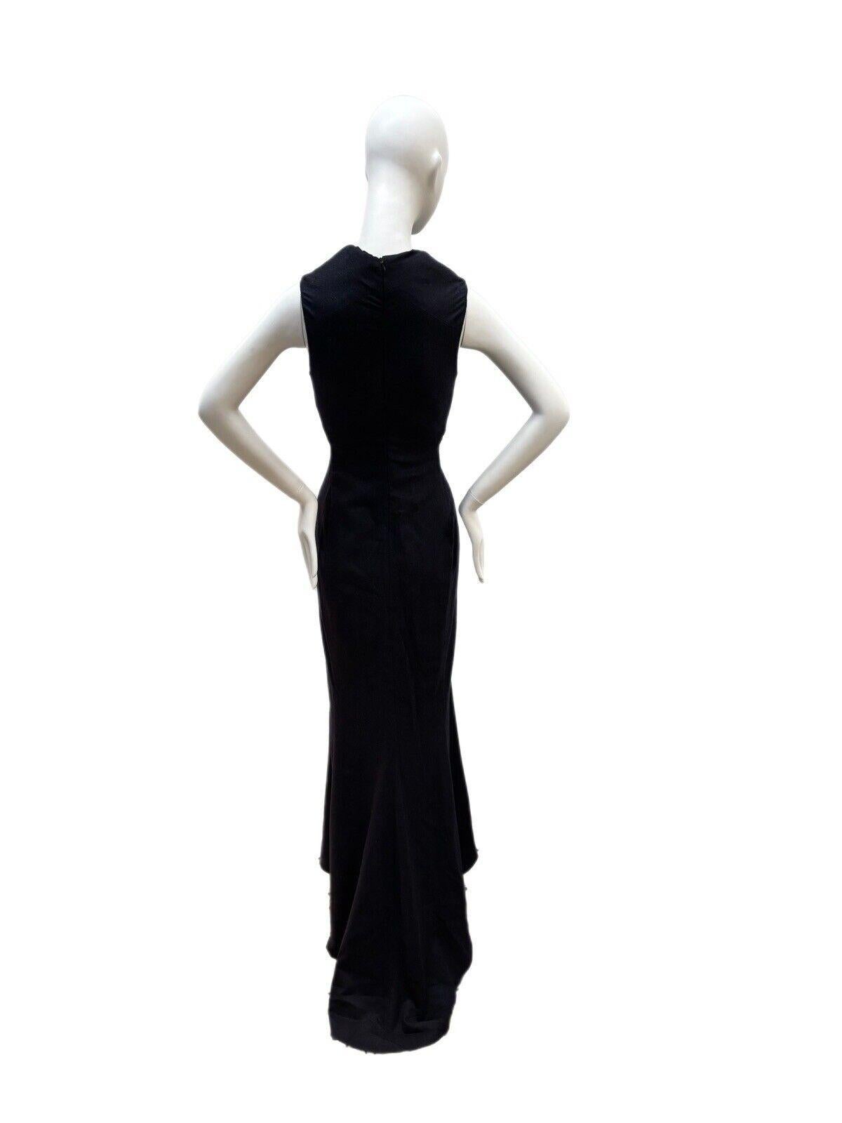 CALVIN KLEIN COLLECTION 2007 vintage runway evening gown maxi dress For Sale 2