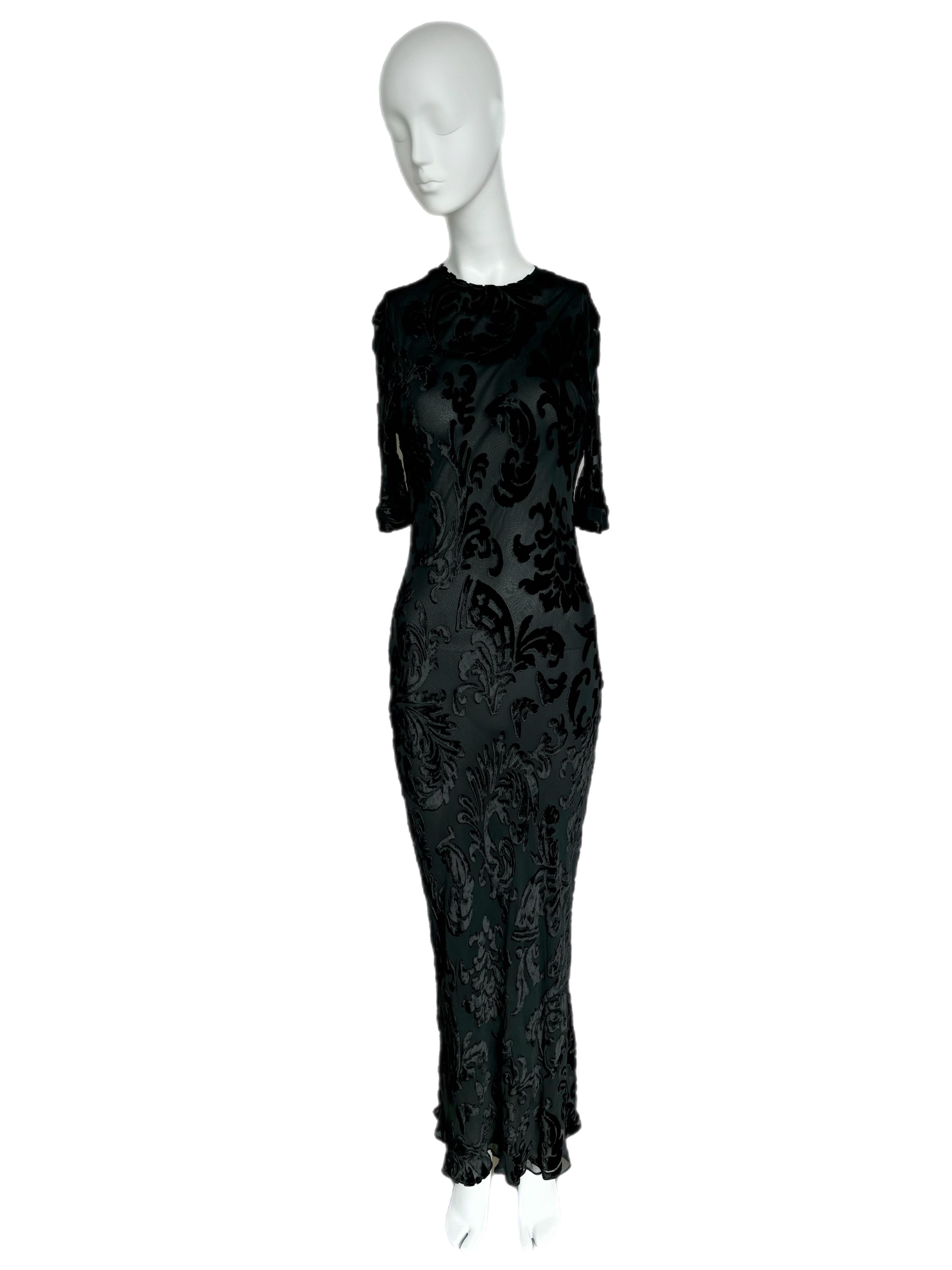 Women's CALVIN KLEIN COLLECTION 90's Vintage Evening Gown Maxi Dress