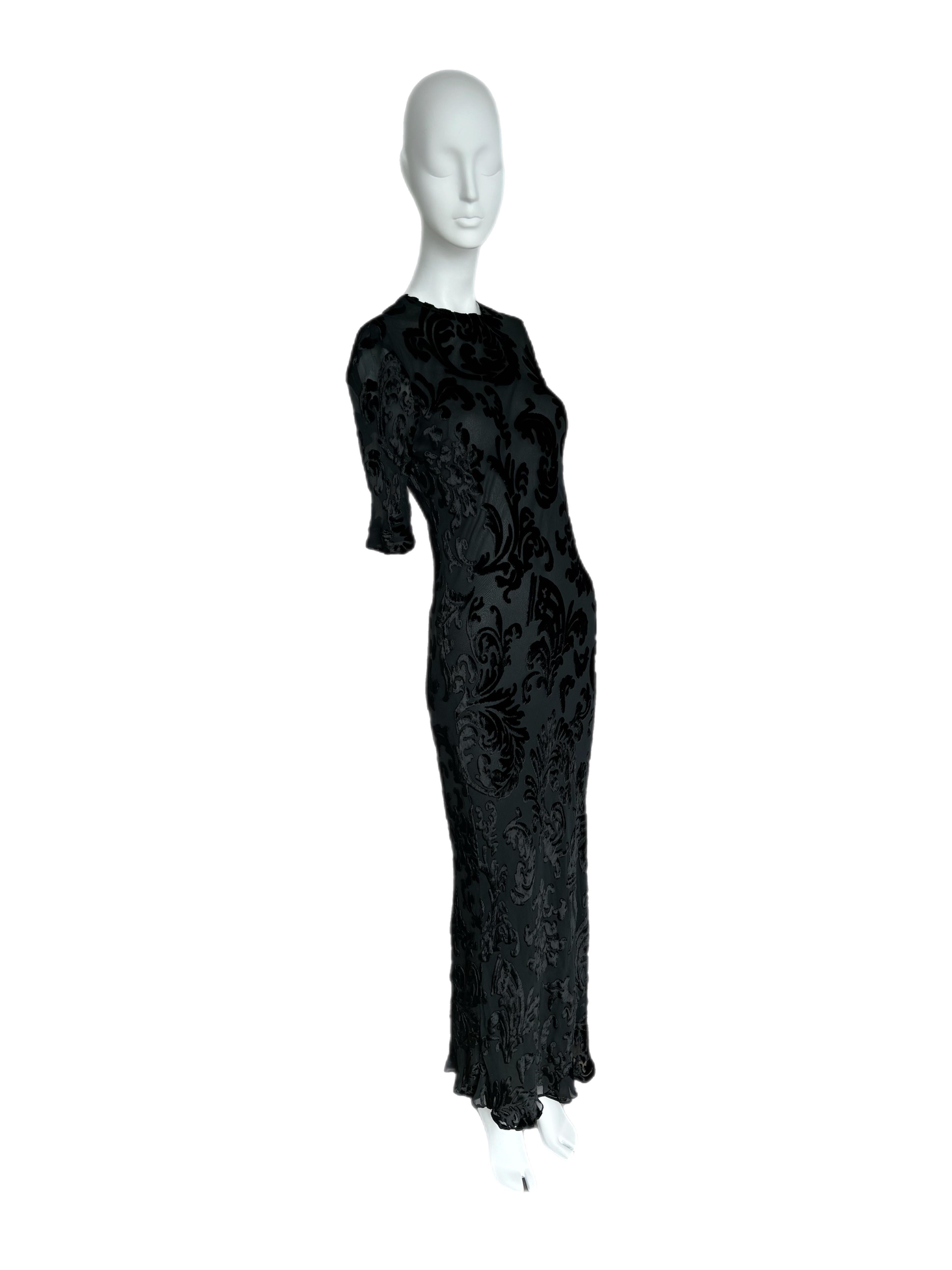 CALVIN KLEIN COLLECTION 90's Vintage Evening Gown Maxi Dress 1