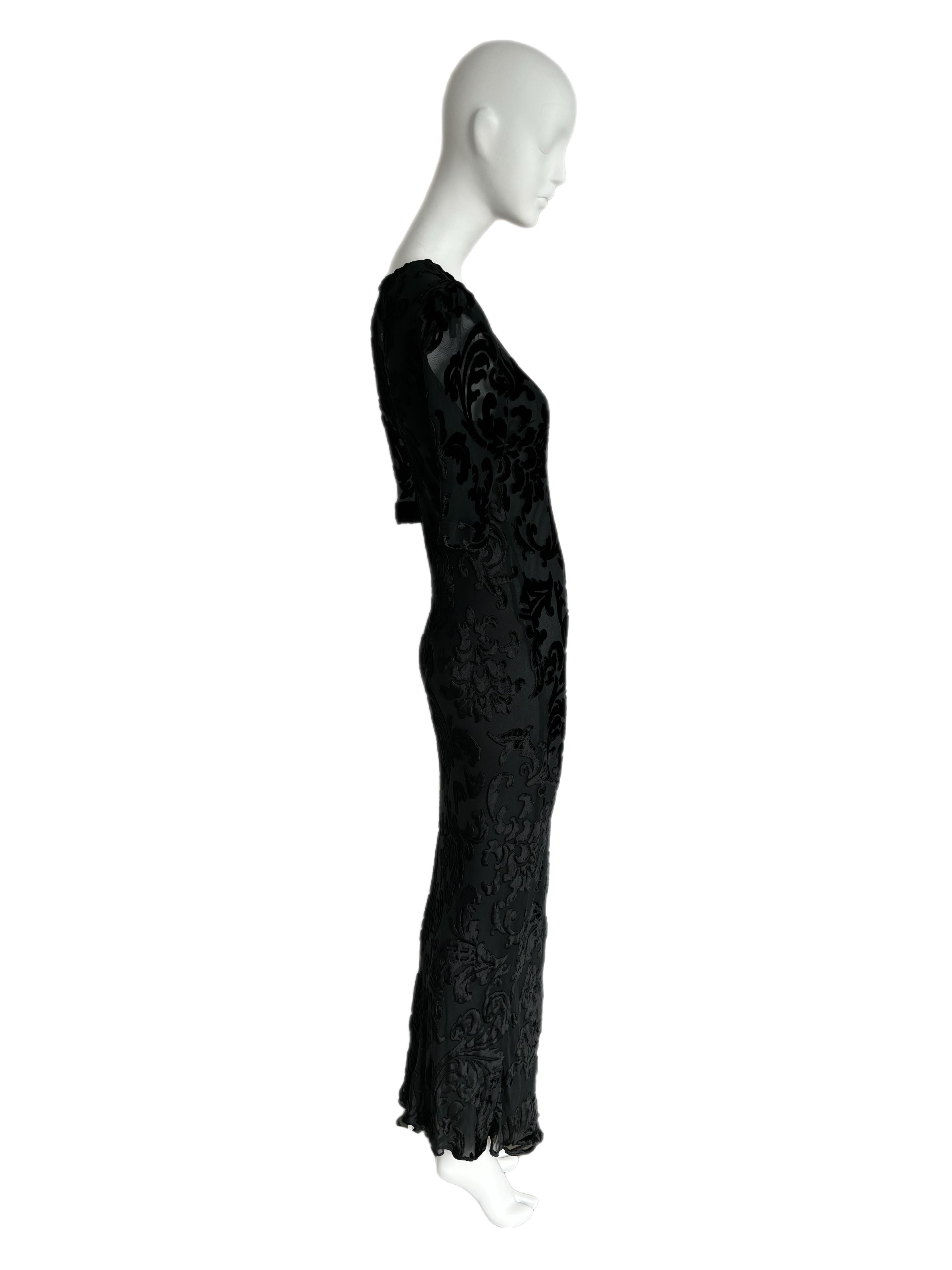 CALVIN KLEIN COLLECTION 90's Vintage Evening Gown Maxi Dress 2