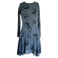 CALVIN KLEIN COLLECTION 90's Vintage Silk Floral Mini Dress