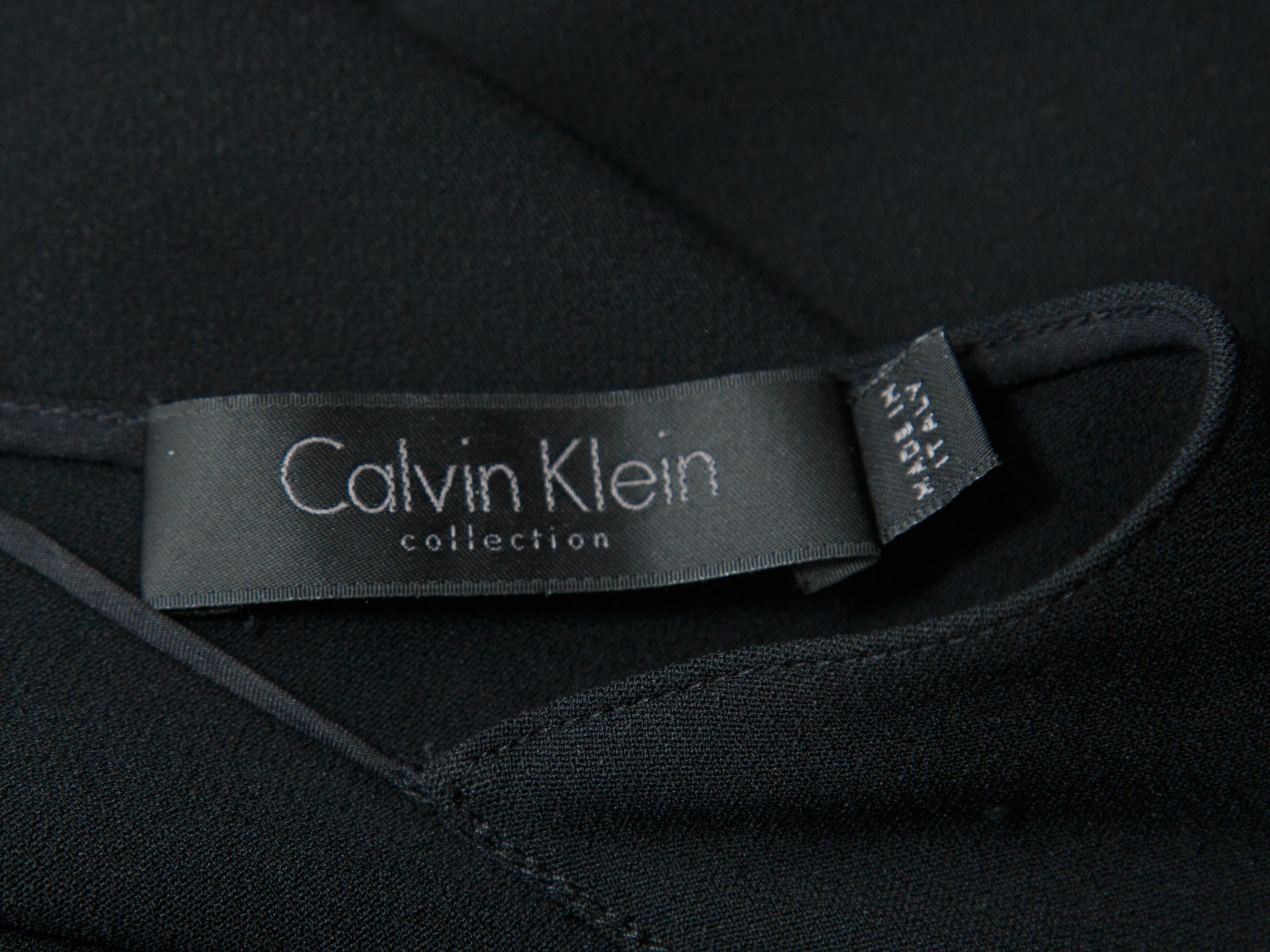 Calvin Klein Collection Black Asymmetrical Gown In Good Condition In New York, NY