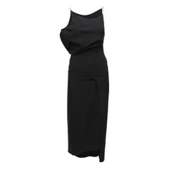 Calvin Klein Collection Schwarzes asymmetrisches Kleid