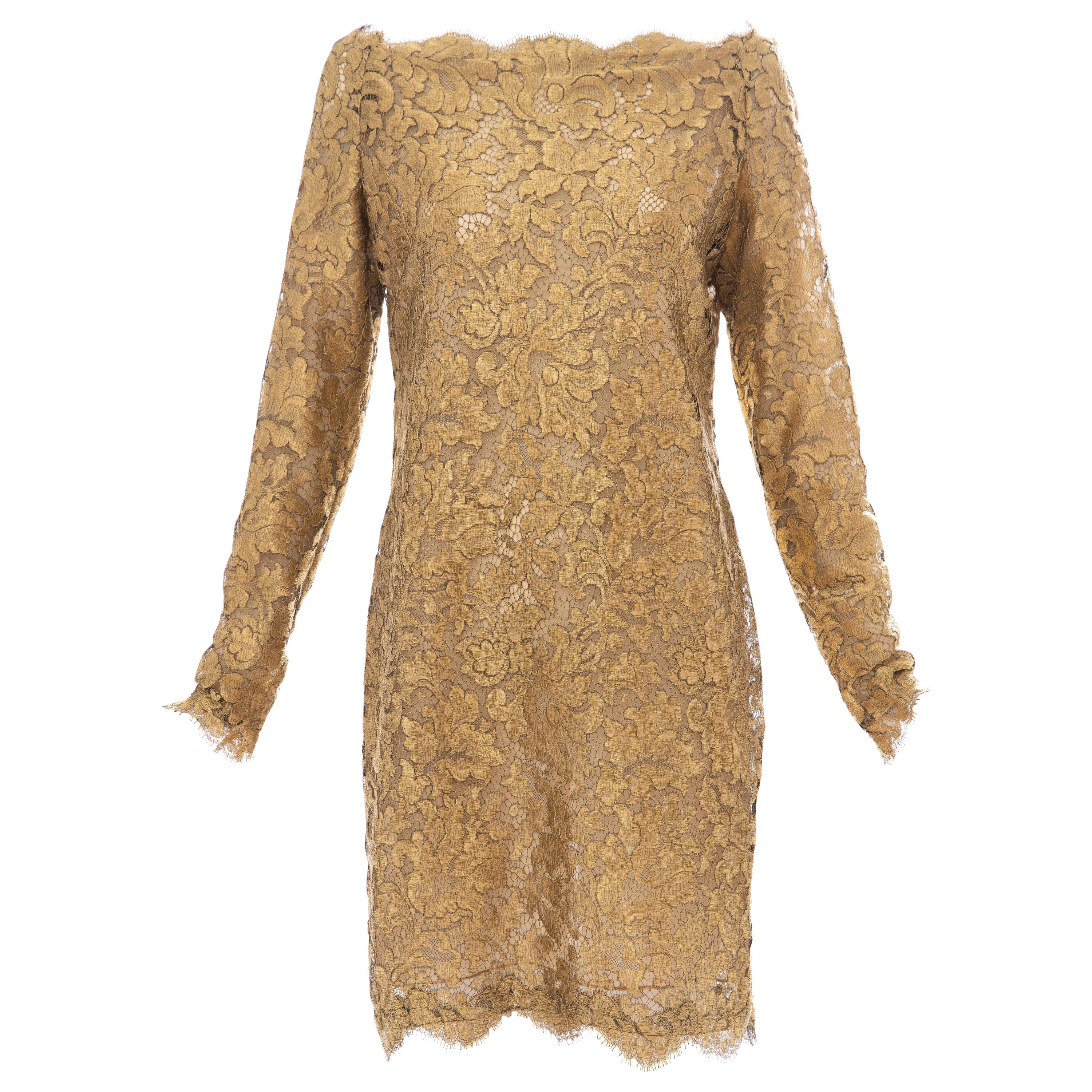 Calvin Klein Lace Dress - 2 For Sale on 1stDibs