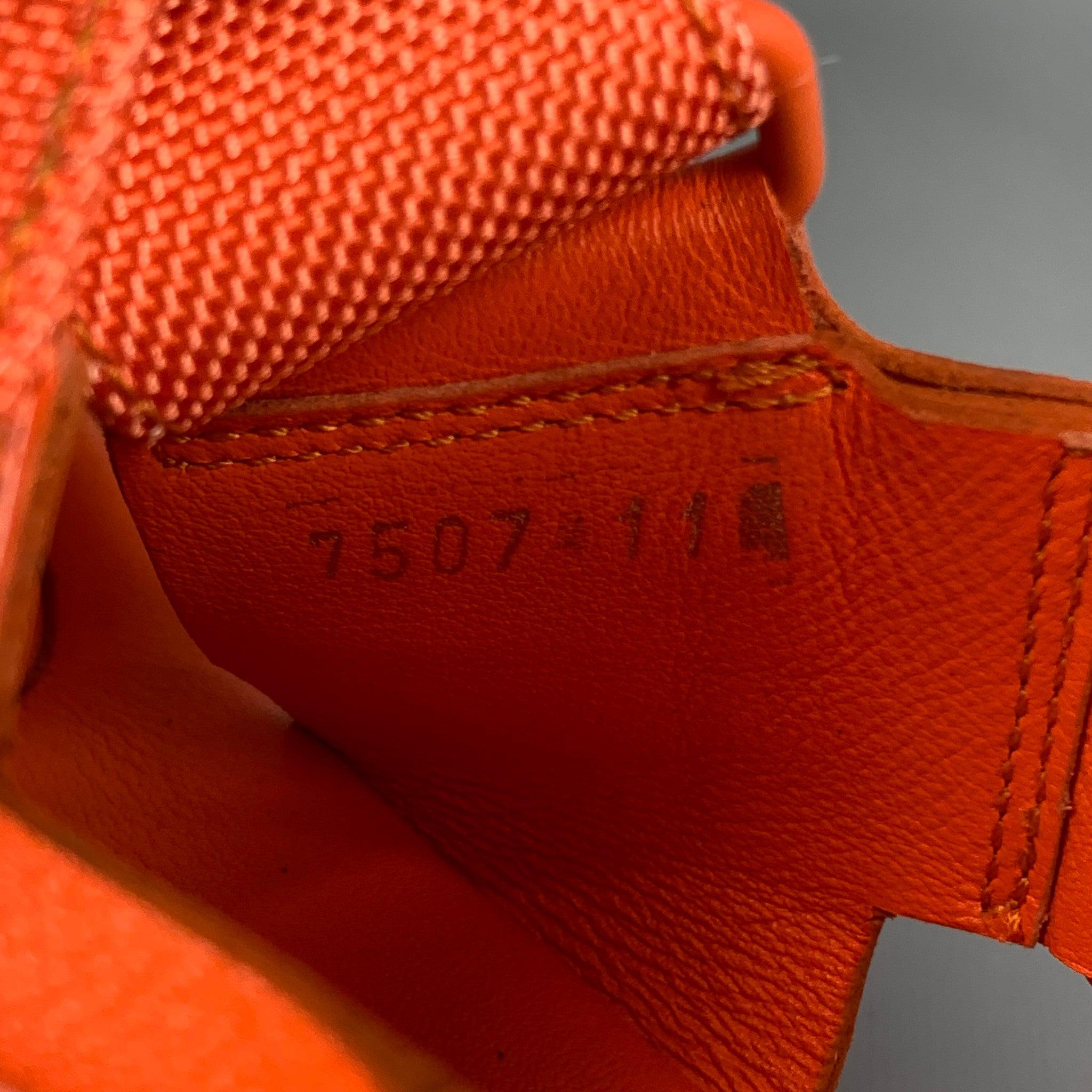 CALVIN KLEIN COLLECTION Size 12 Orange Leather Straps Sandals 3