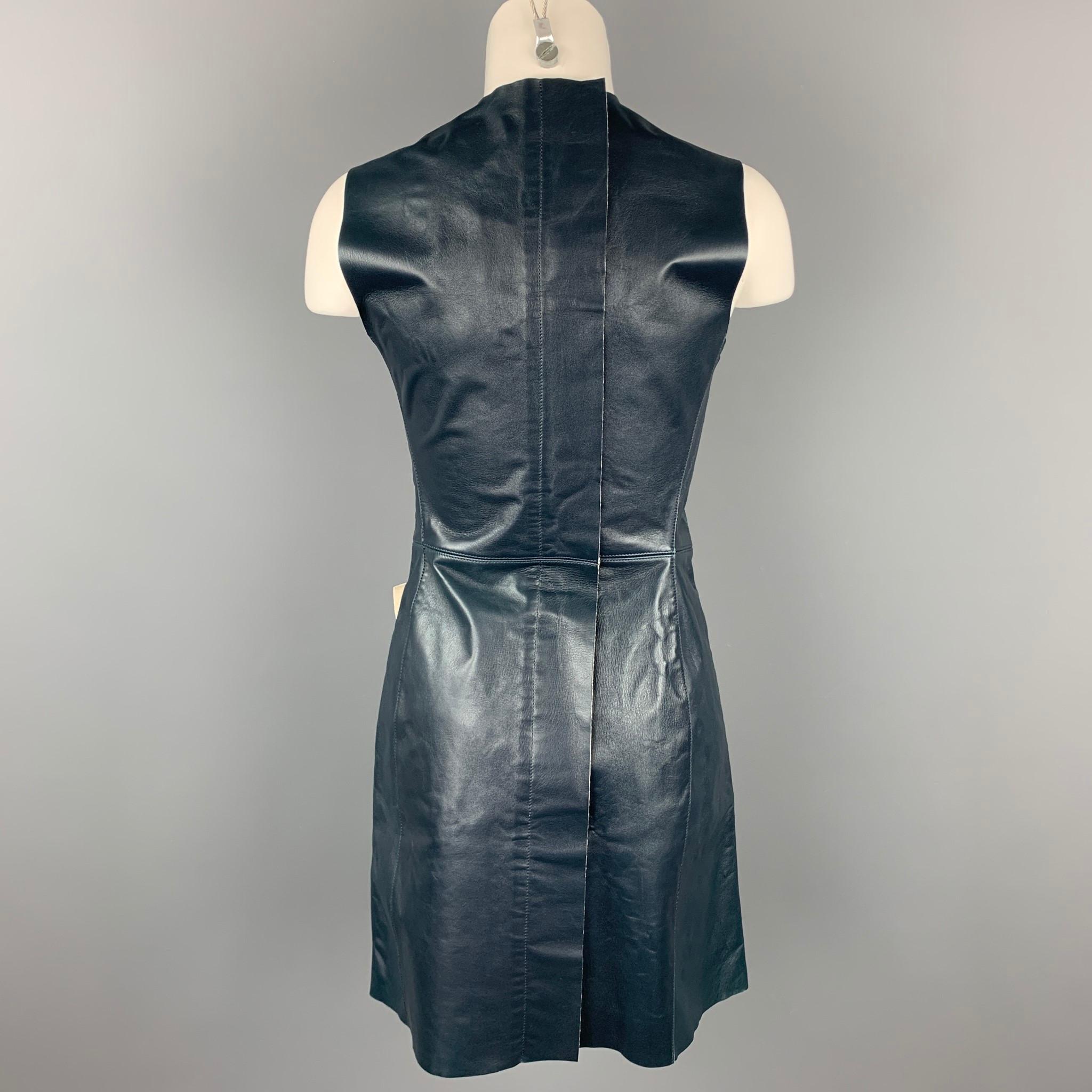 calvin klein leather dress