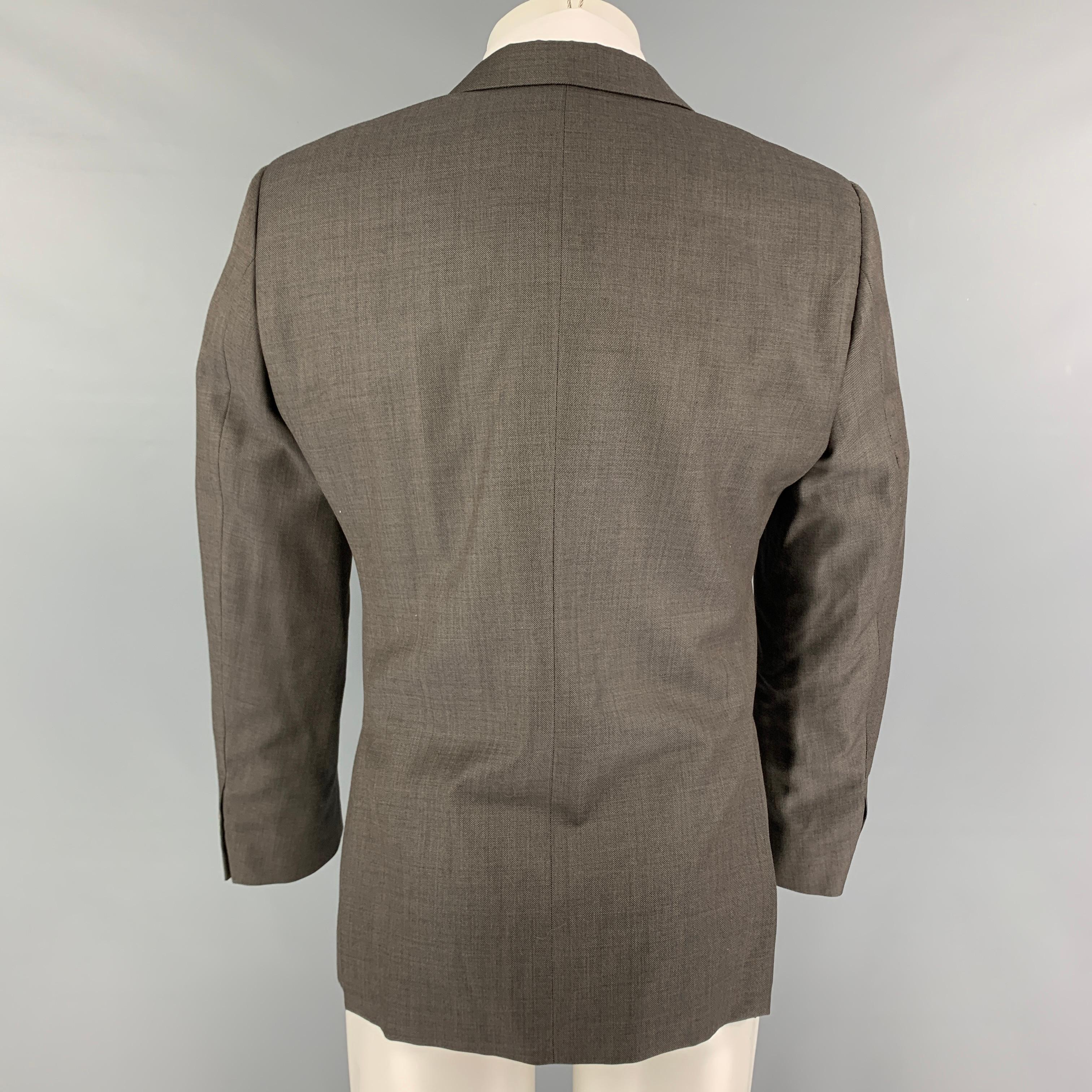 Men's CALVIN KLEIN COLLECTION Size 36 Grey Wool Notch Lapel Sport Coat