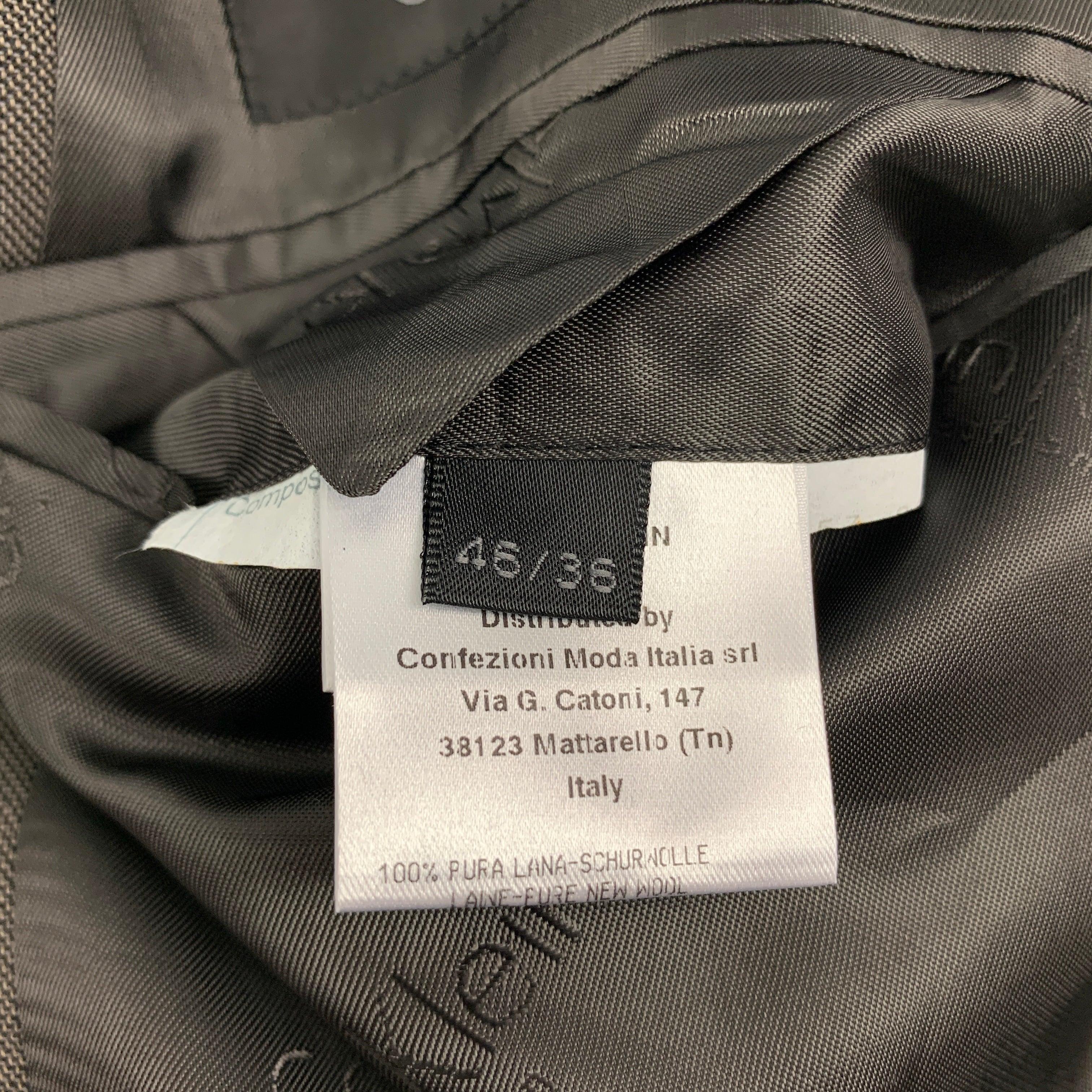 CALVIN KLEIN COLLECTION Size 36 Grey Wool Notch Lapel Sport Coat For Sale 2