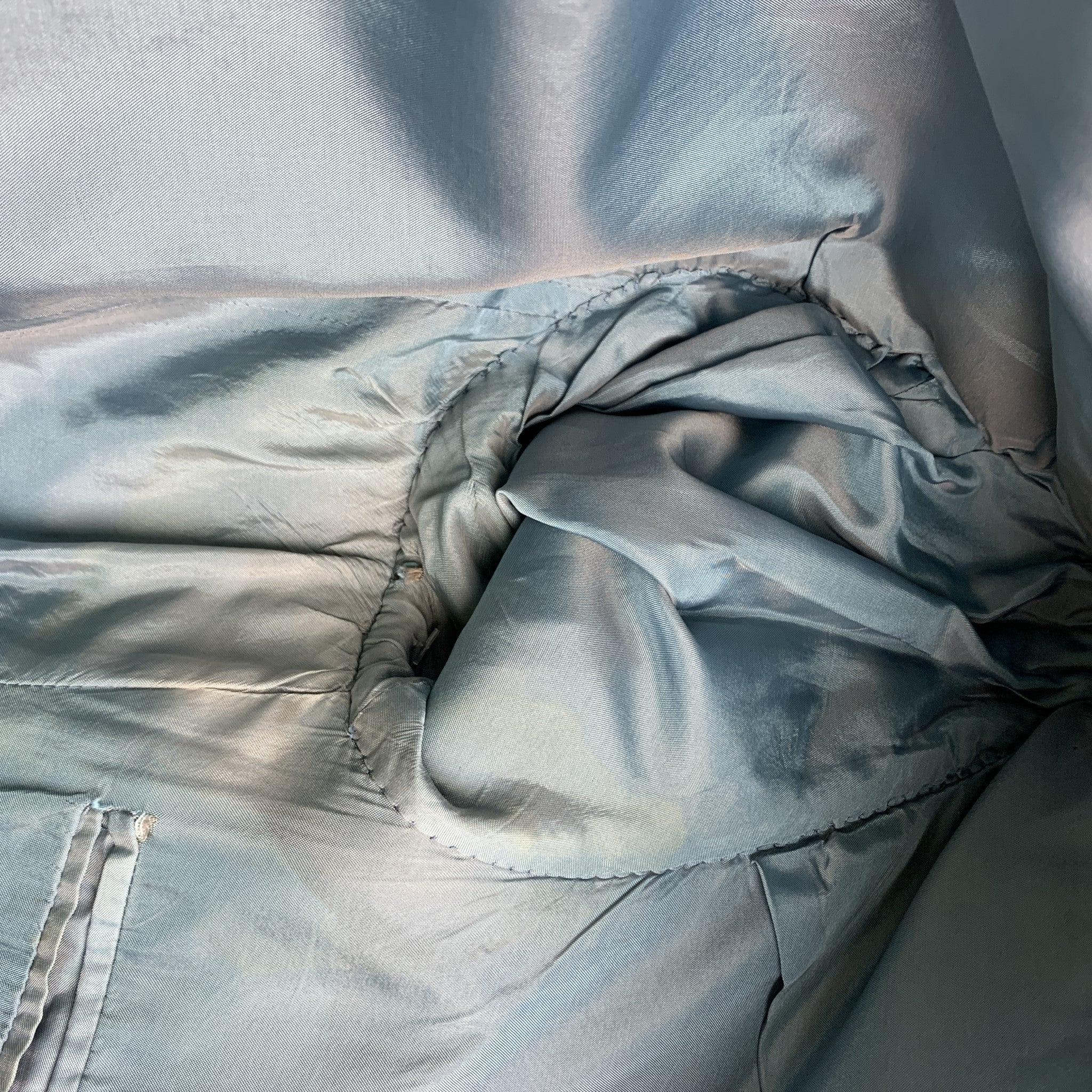 CALVIN KLEIN COLLECTION Size 38 Blue Heather Wool Notch Lapel Suit For Sale 5
