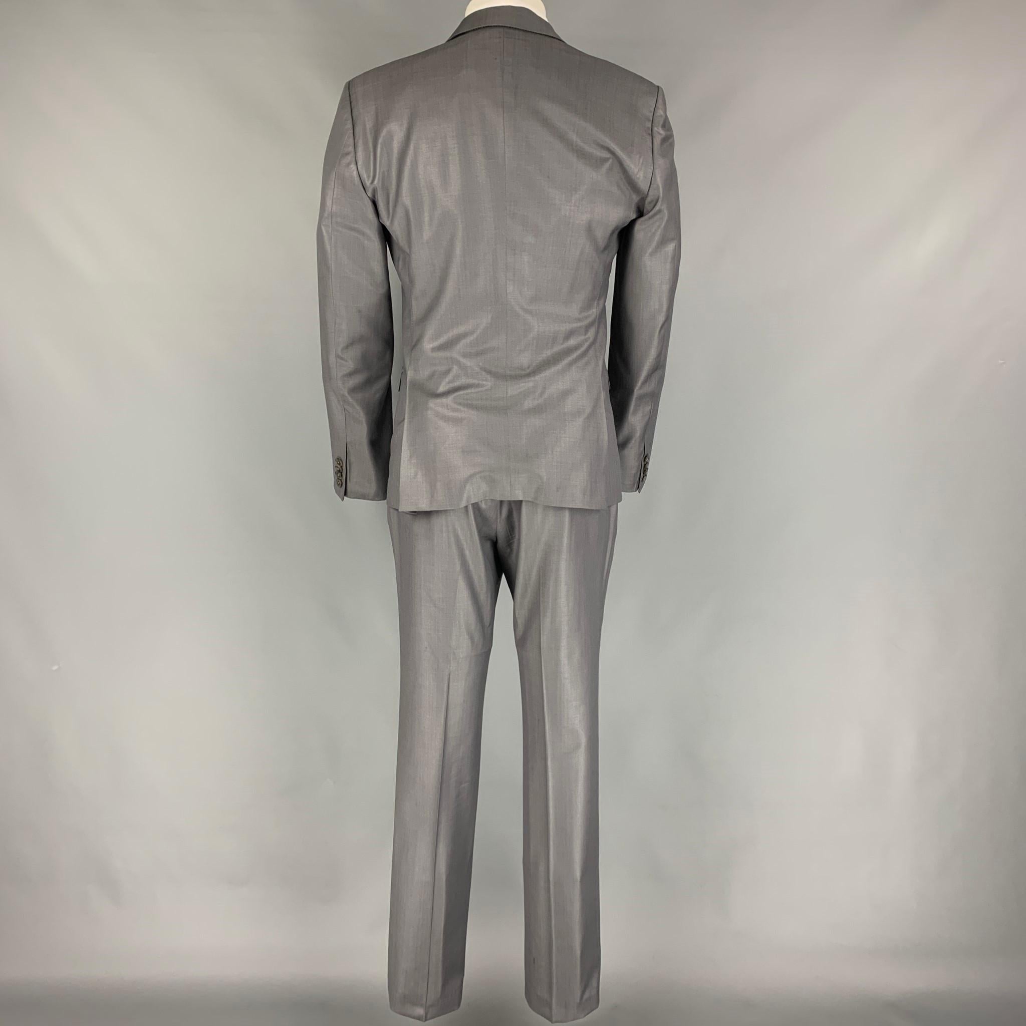 Men's CALVIN KLEIN COLLECTION Size 38 Dark Gray Wool Notch Lapel Suit