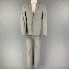 CALVIN KLEIN COLLECTION Size 38 Grey Polyurethane Polyester Suit