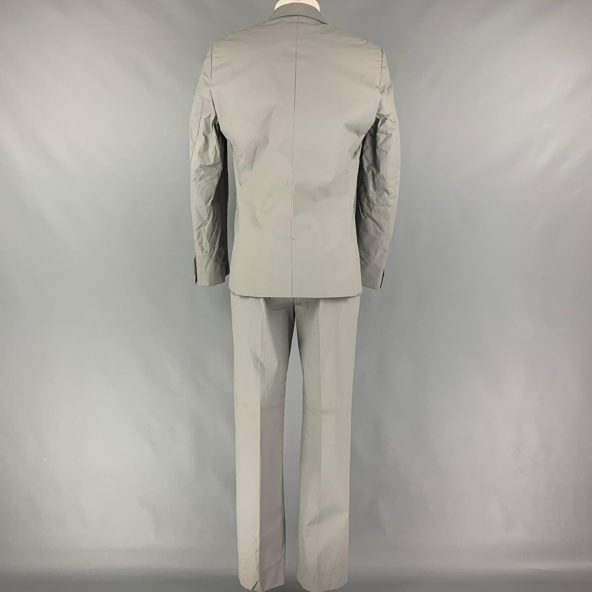 Men's CALVIN KLEIN COLLECTION Size 38 Grey Polyurethane Polyester Suit For Sale