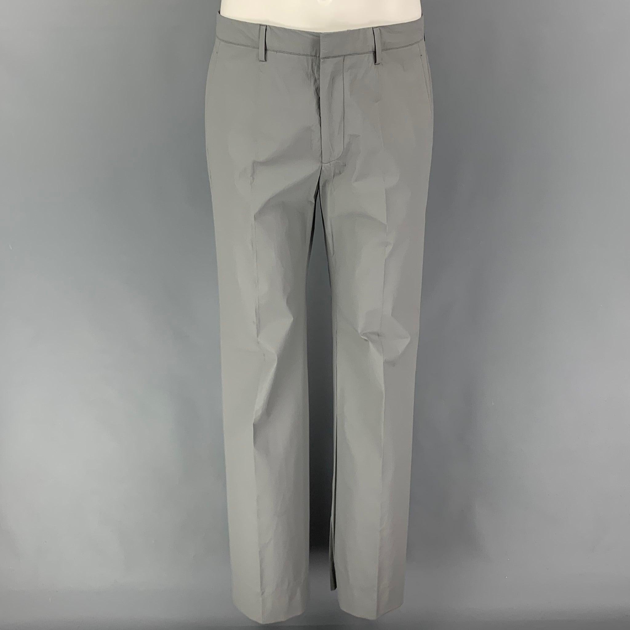 Costume CALVIN KLEIN COLLECTION Taille 38 en polyester polyuréthane gris en vente 2