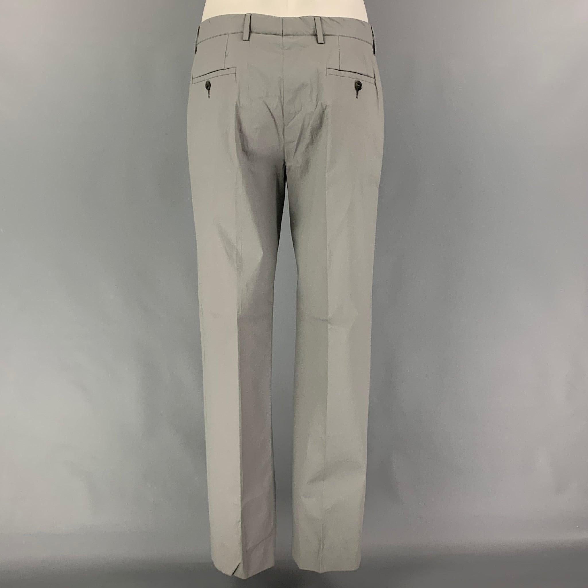 CALVIN KLEIN COLLECTION Size 38 Grey Polyurethane Polyester Suit For Sale 3