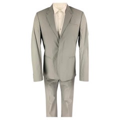 CALVIN KLEIN COLLECTION Size 38 Grey Polyurethane Polyester Suit