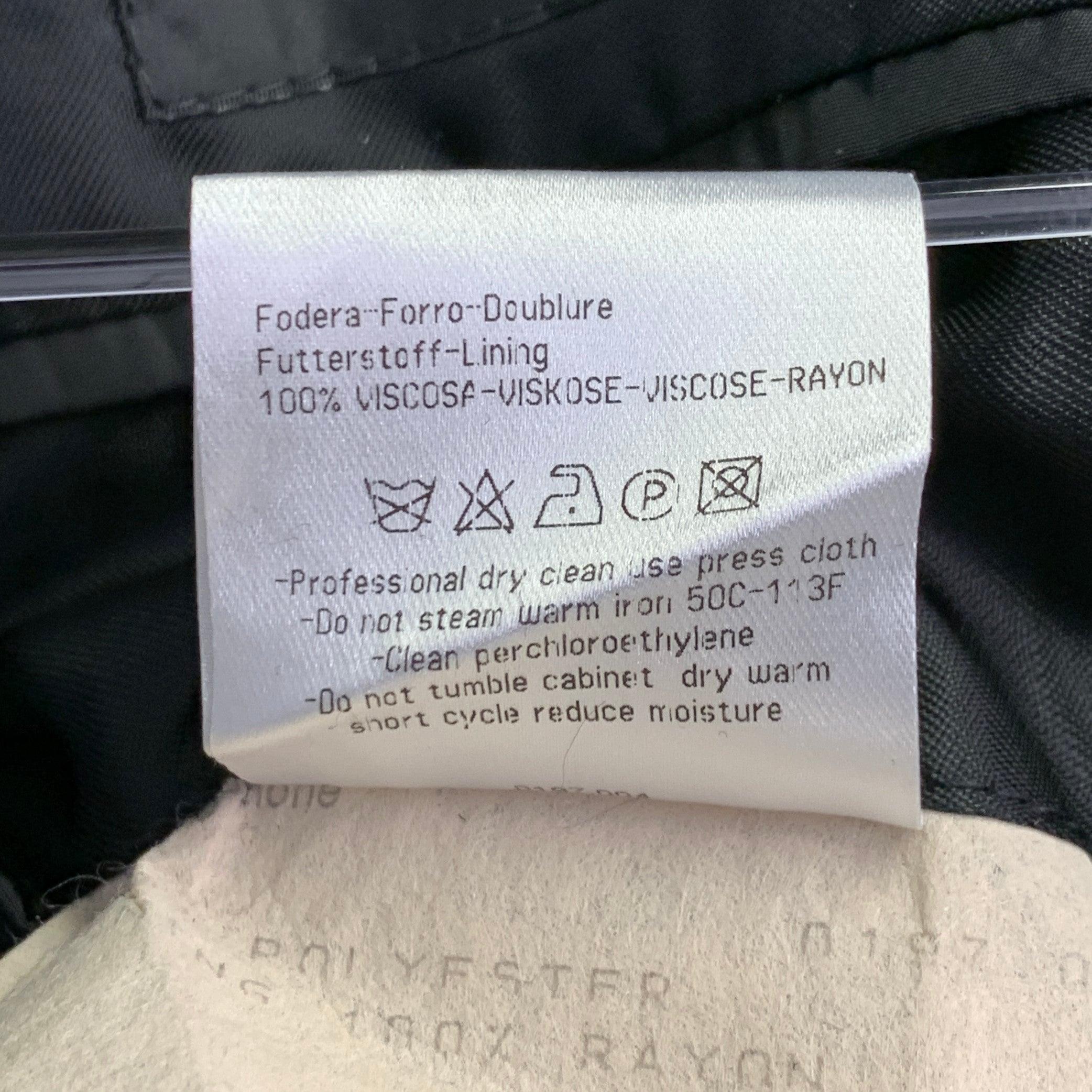 CALVIN KLEIN COLLECTION Size 40 Black Abstract Polyester Sport Coat For Sale 5
